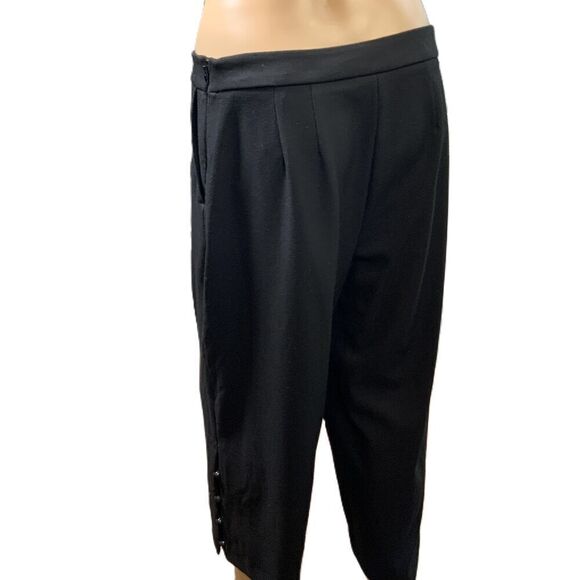 NWT White House Black Market Wide Leg High Waisted Cropped Pants Size 8 Petite - Picture 10 of 16